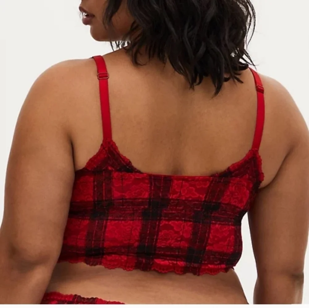 Like new Torrid Plaid Lace Bralette 3x